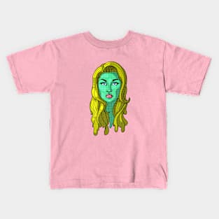 Comic Book Girl Kids T-Shirt